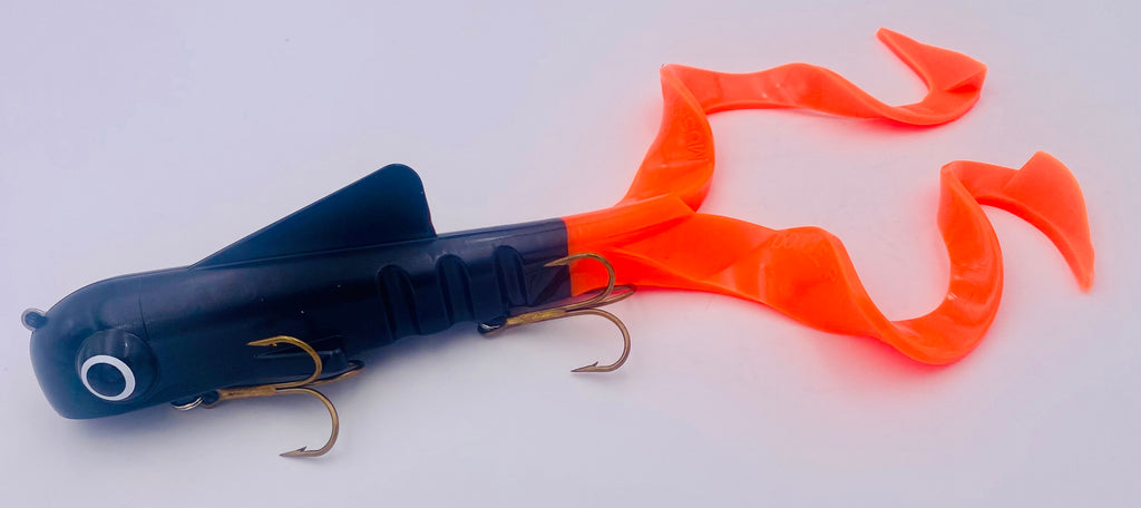 Pit Bull Double Tail - Pro Harness-  Black Orange