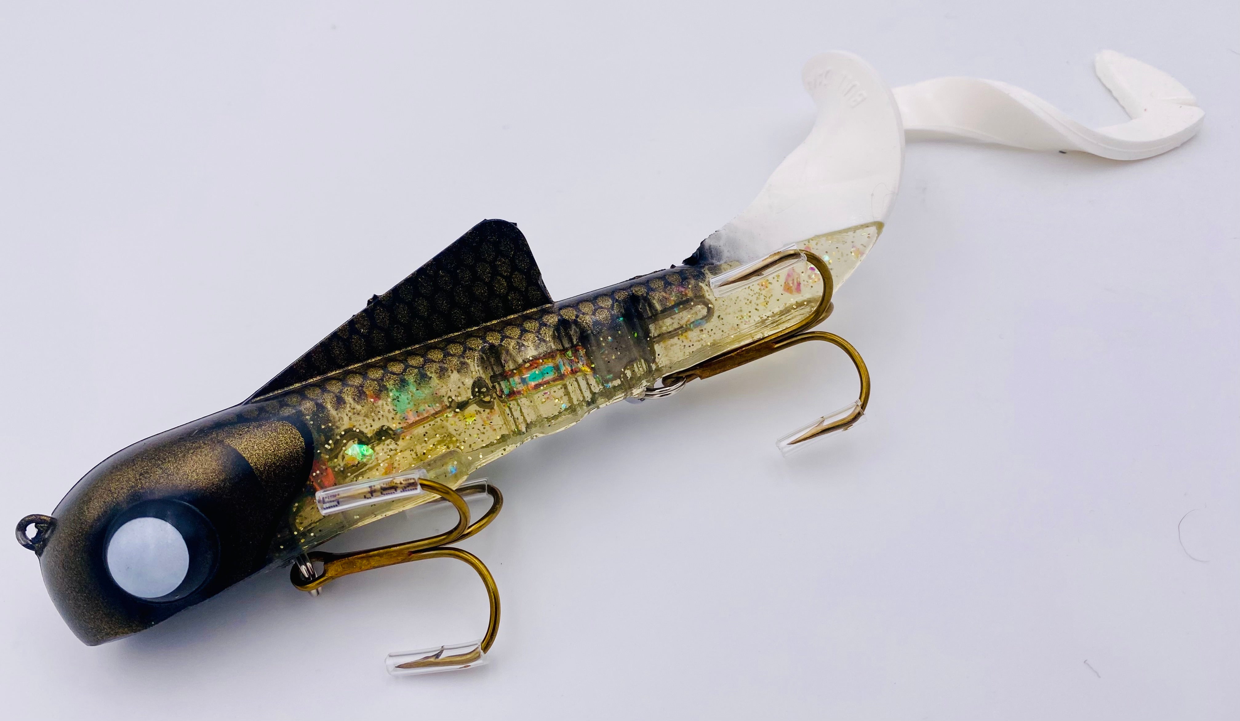 custom ice fishing lures Custom Pro Reg Bull Dawg Cracked Ice WI Walleye – Fin Rage Tackle