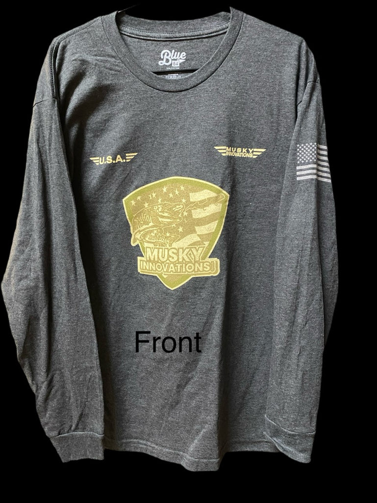 Musky Innovations “Military Salute” long Sleeve shirt- clothing