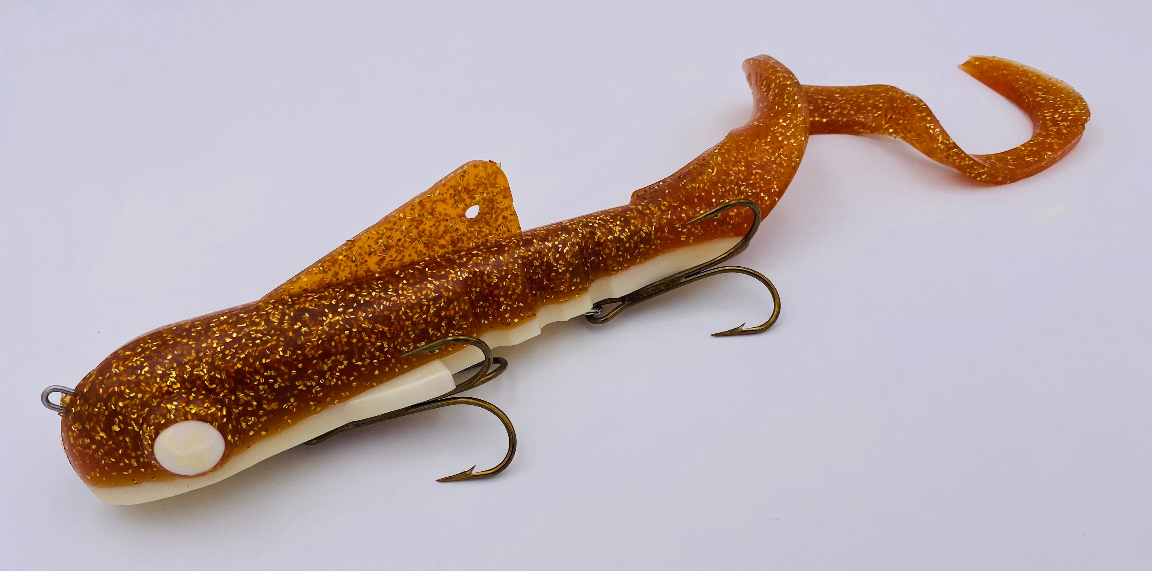 9 fishing lure soft plastic P-Line Twin Tail Squid, Clear/White, 7" Built to attract pelagic species including tuna Fish Razr Squid 9" Soft