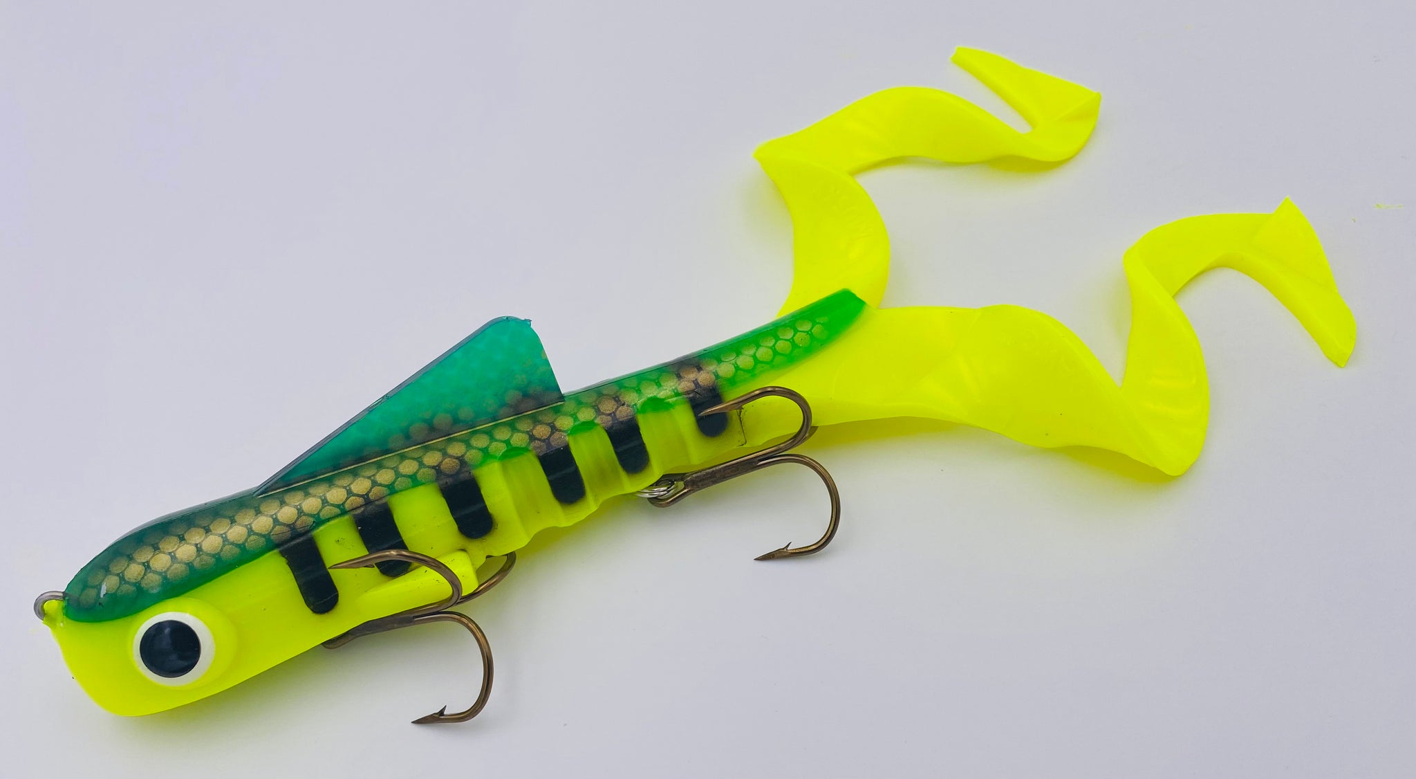double hook fishing lure Regular Double Dawg Perch – Fin Rage Tackle