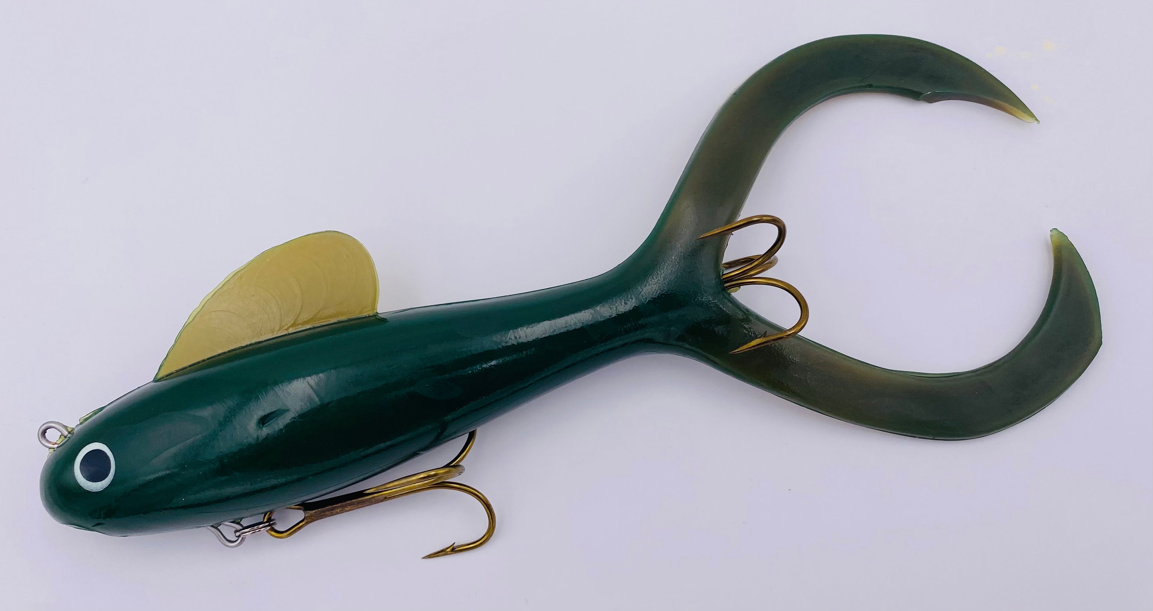 fish oil on fishing lures FishDaddy Paddle Tail BioSilicone Soft Plastics UV Orange Pumpkin making your bait irresistible Combo Lenon's Raccoon Super All