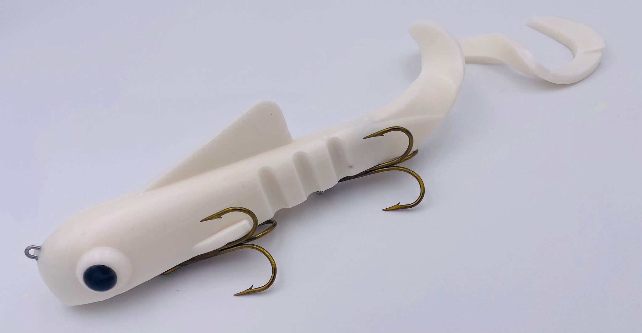 bull dawg fishing lures Regular Bull Dawg Pearl White – Fin Rage Tackle